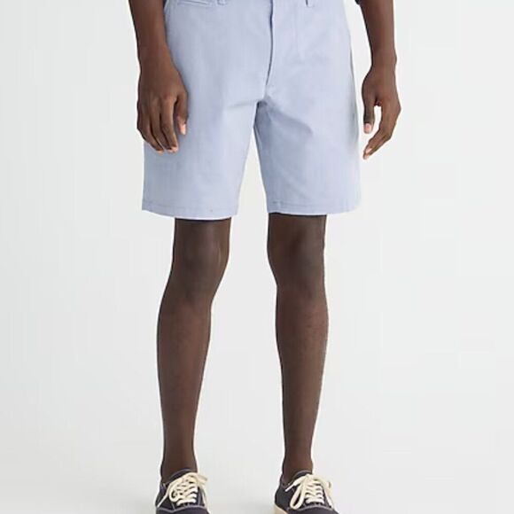 J. Crew Tech Oxford Shorts in Sky blue NWT size 36/9 - Picture 7 of 16